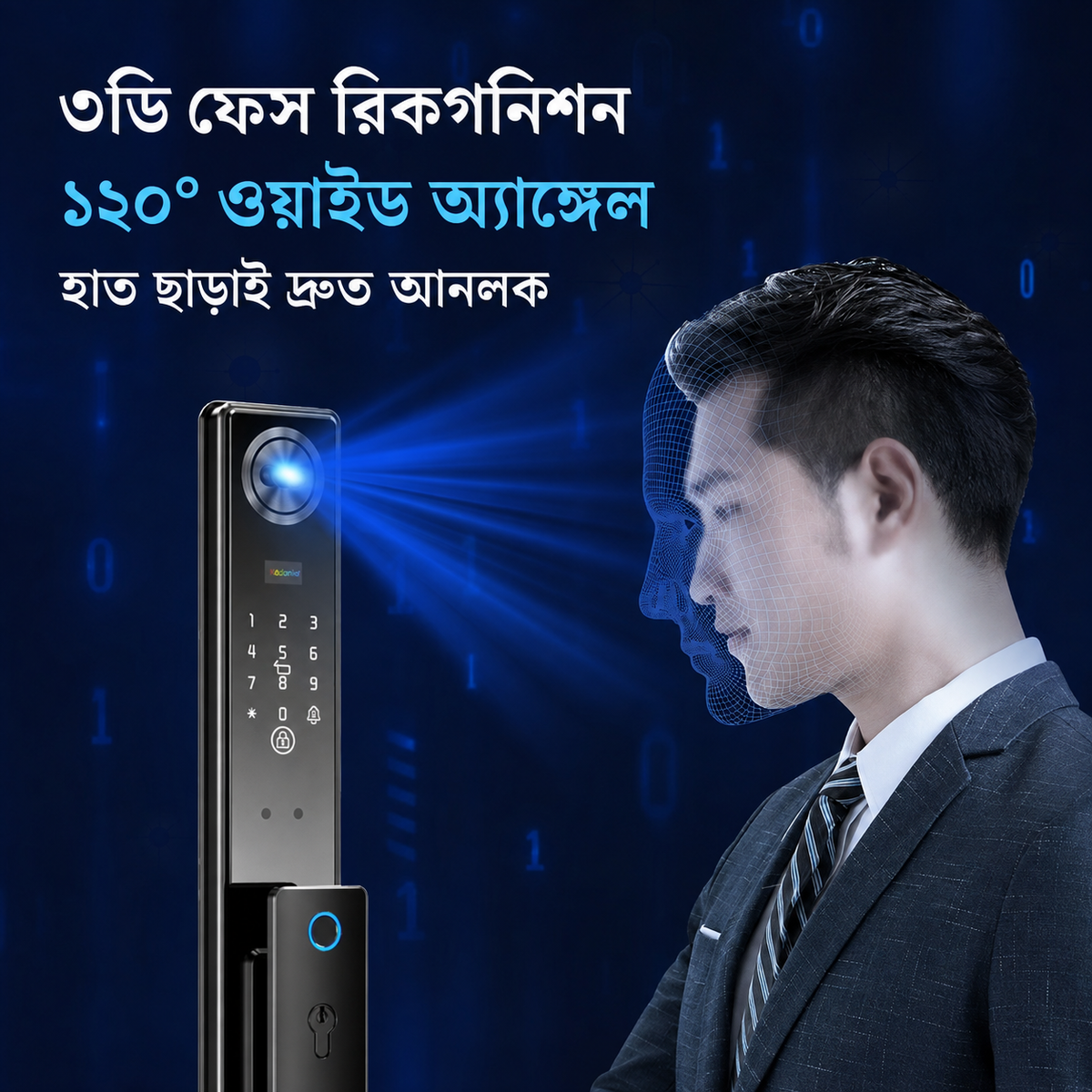 Tuya ফেস রিকগনিশন স্মার্ট ডোর লক