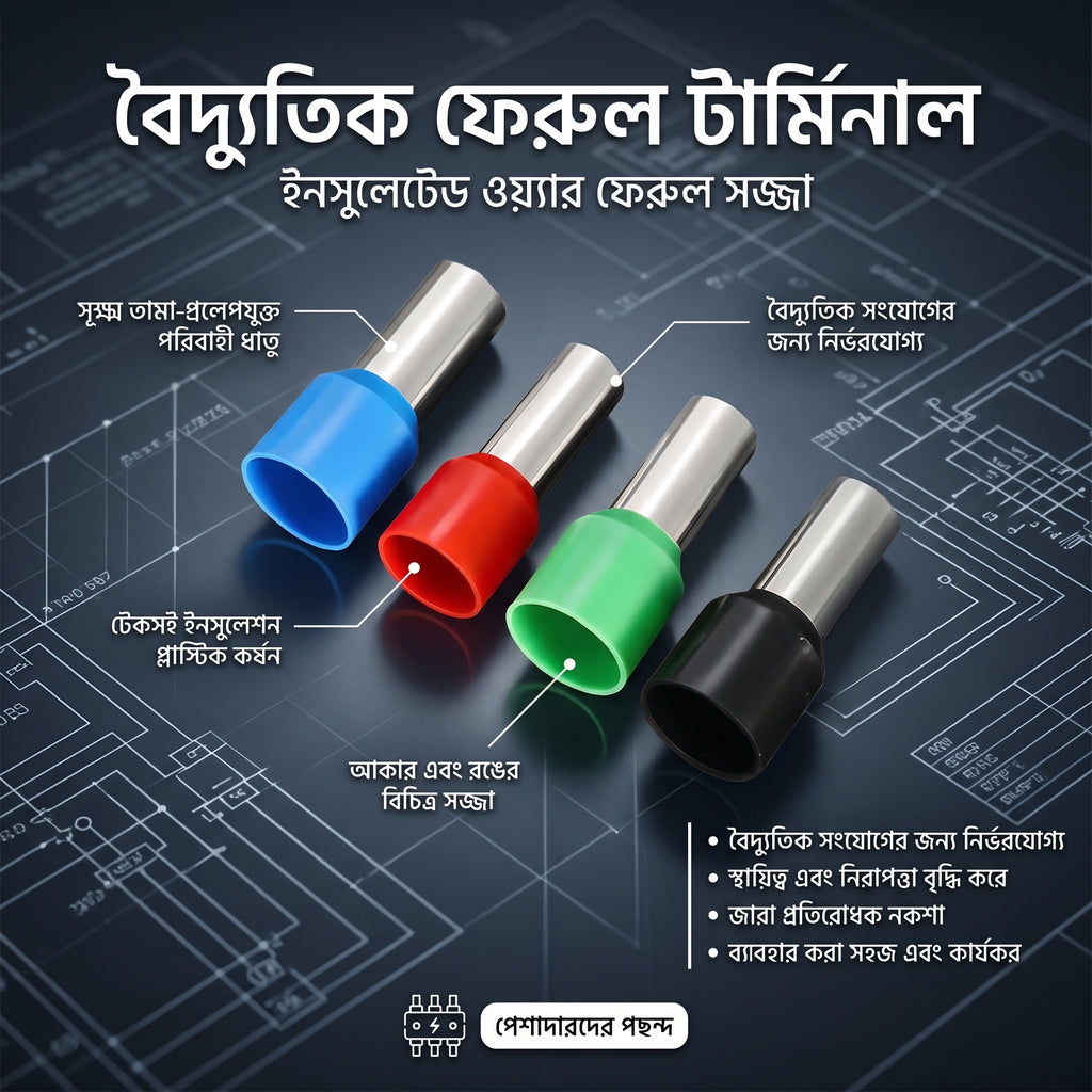 ১২০০ পিস ইলেকট্রিক্যাল ক্রিম্পিং টুল ও টিউব টার্মিনাল কিট