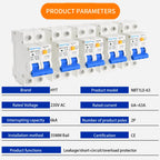 NBT1LE-63 Mini RCBO Circuit Breaker 1P+N 25A 230V 6kA 30mA