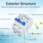 125A General Electric ডিসি পিভি DC সার্কিট ব্রেকার – ওভারলোড প্রোটেকশন